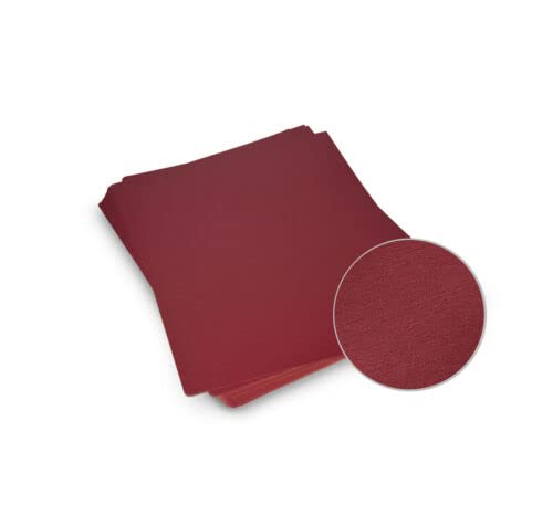 Red Leatherette Paper Covers with Rounded Corners for Binding Covers S20A